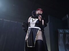 SPSC97_01 Sizzling Nylon-clad Jap Babe Delivers Intense Booty Doggystyle Showdown