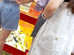 KFC_Short_kirt_flesh-colored_stockings_semi_transparent Insomniac's Midnight Seduction-Irresistible Blowjob Fantasy