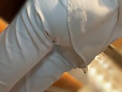 GGS037a Seductive Long-Haired Lady Teases Him Hard Indoors