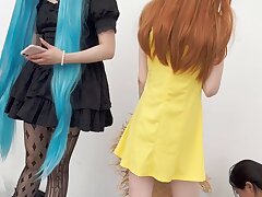 KFC_girl_in_suspender_skirt Adorable Babe's Passionate Kisses Lead to Intense Hot Night